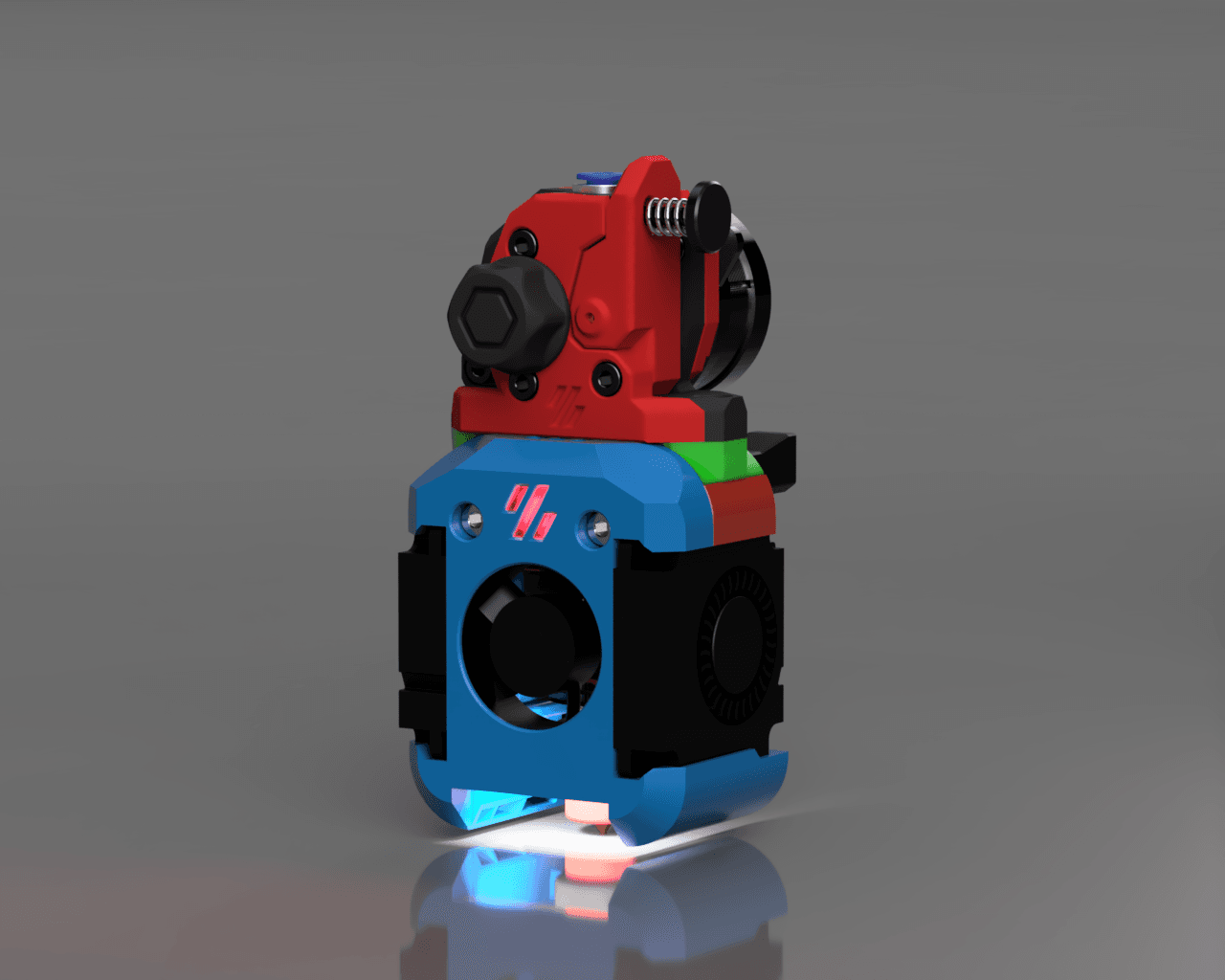 Dragon Burner assembled overview